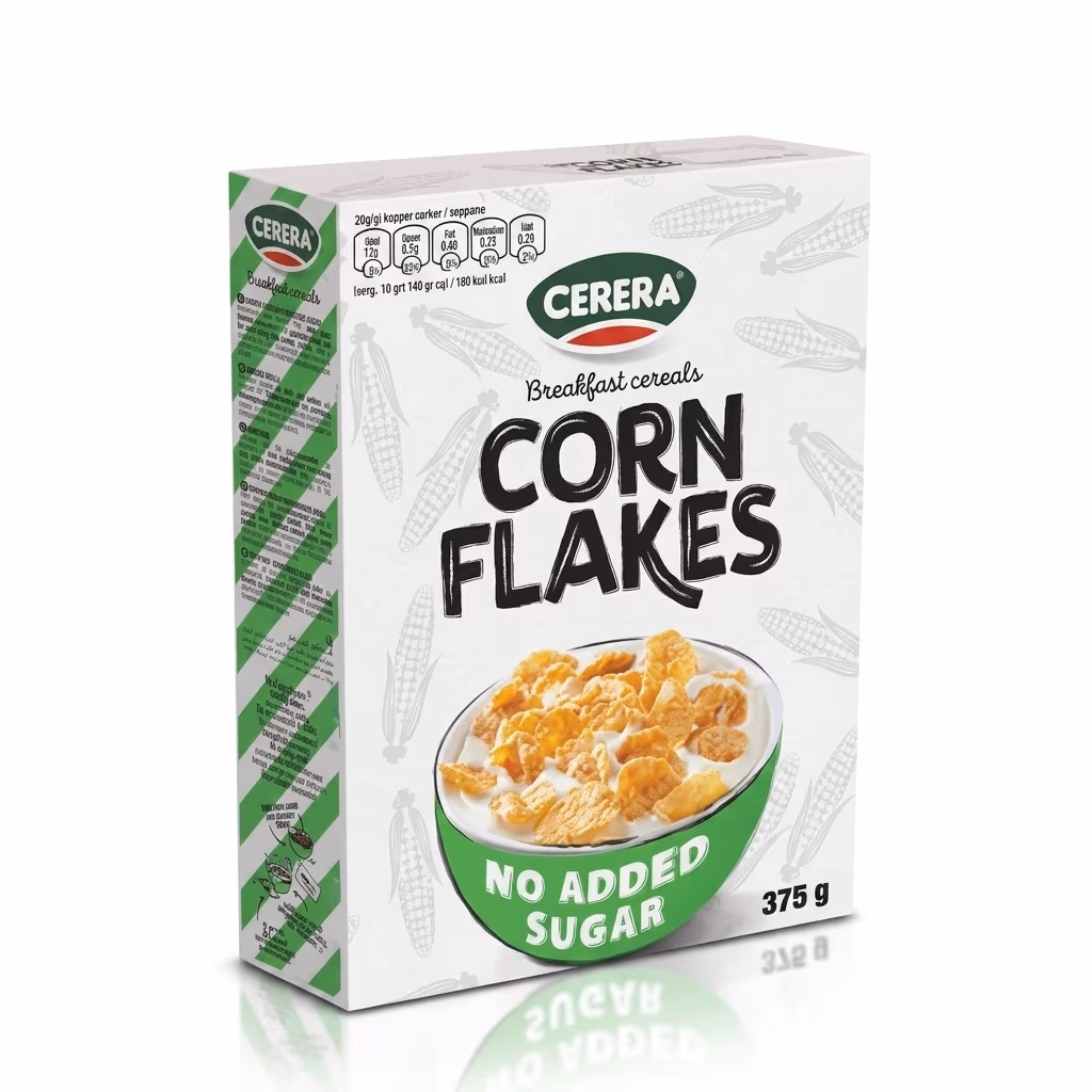 Cerera Corn Flakes No Sugar 375gr