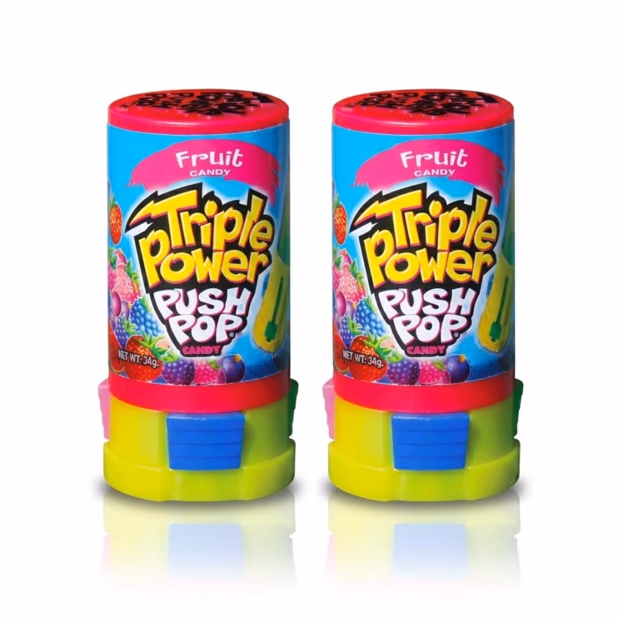 2 Triple Power Push Pop 34g