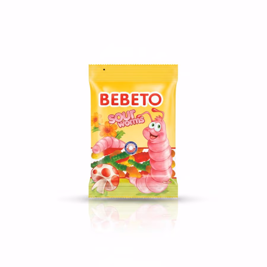 Bebeto Sour Worms 18g