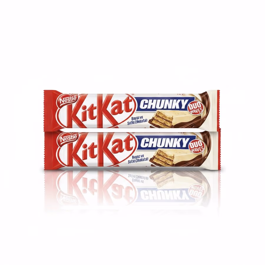 2 Kitkat Chunky White Duo Waves 38g