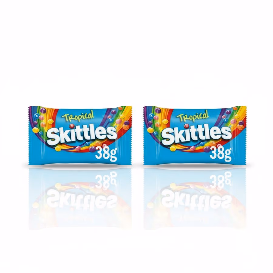 2 Skittles Tropical Blue 38g
