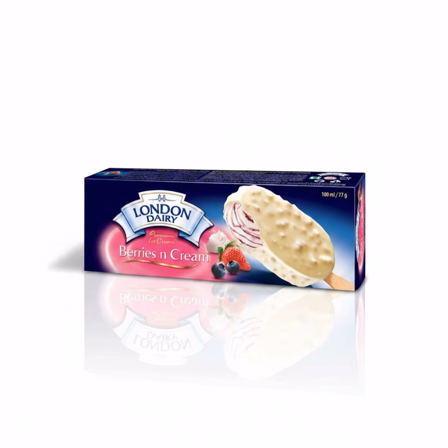 London Dairy Berries & Cream 77g