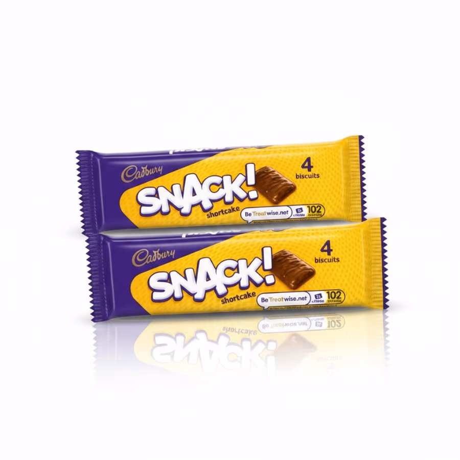 2 Cadbury Snack Short Cake x4 40g