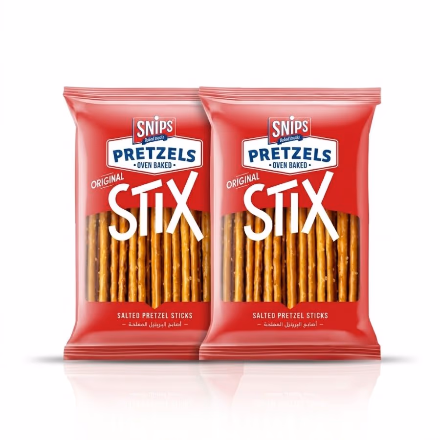 2 Snips Pretzels Mini Stix Salt 130g