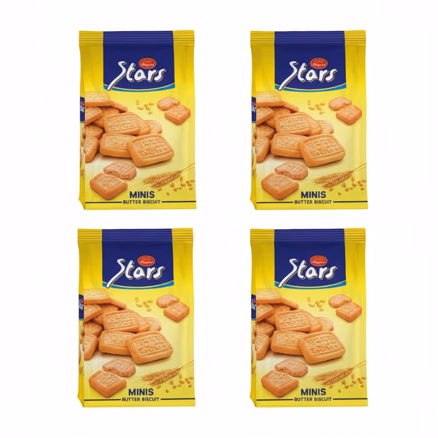 4 Elegance Stars Minis Butter Biscuit