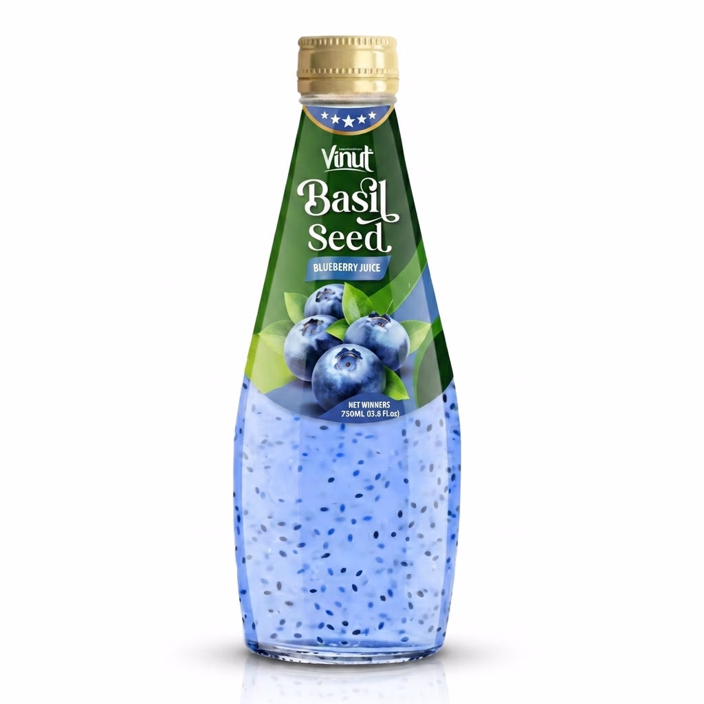 Basil Seed Blueberry Juice