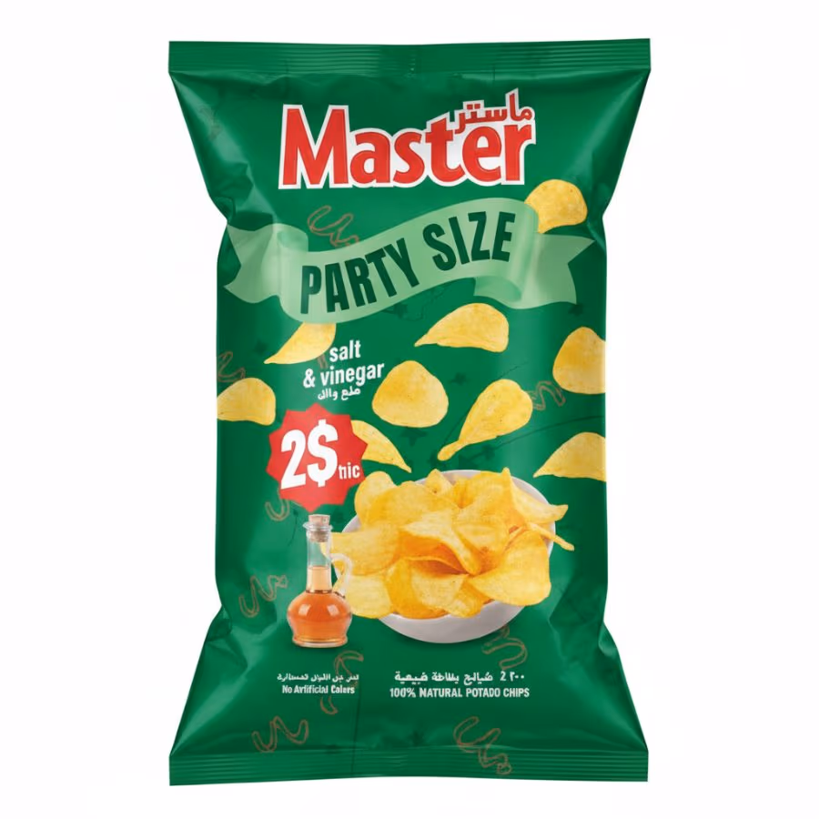 Master Party Size Salt & Vinegar 340g