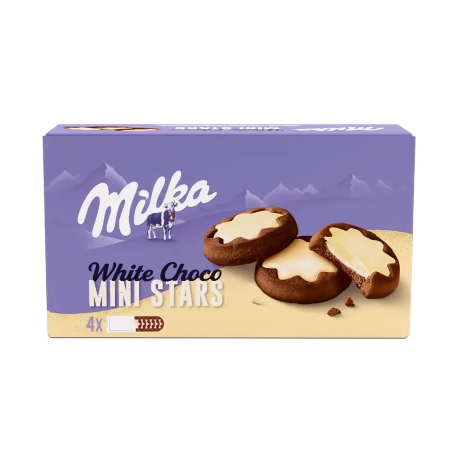 Milka White Choco Mini Stars x4
