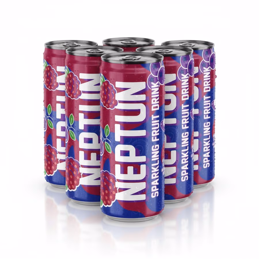 5 Neptune Sparkling Fruit Drink 250ml