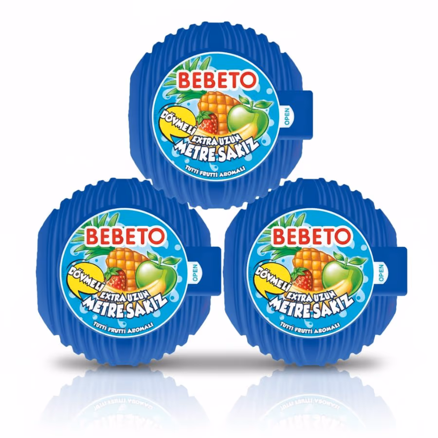 3 Bebeto Gum Tutti Frutti