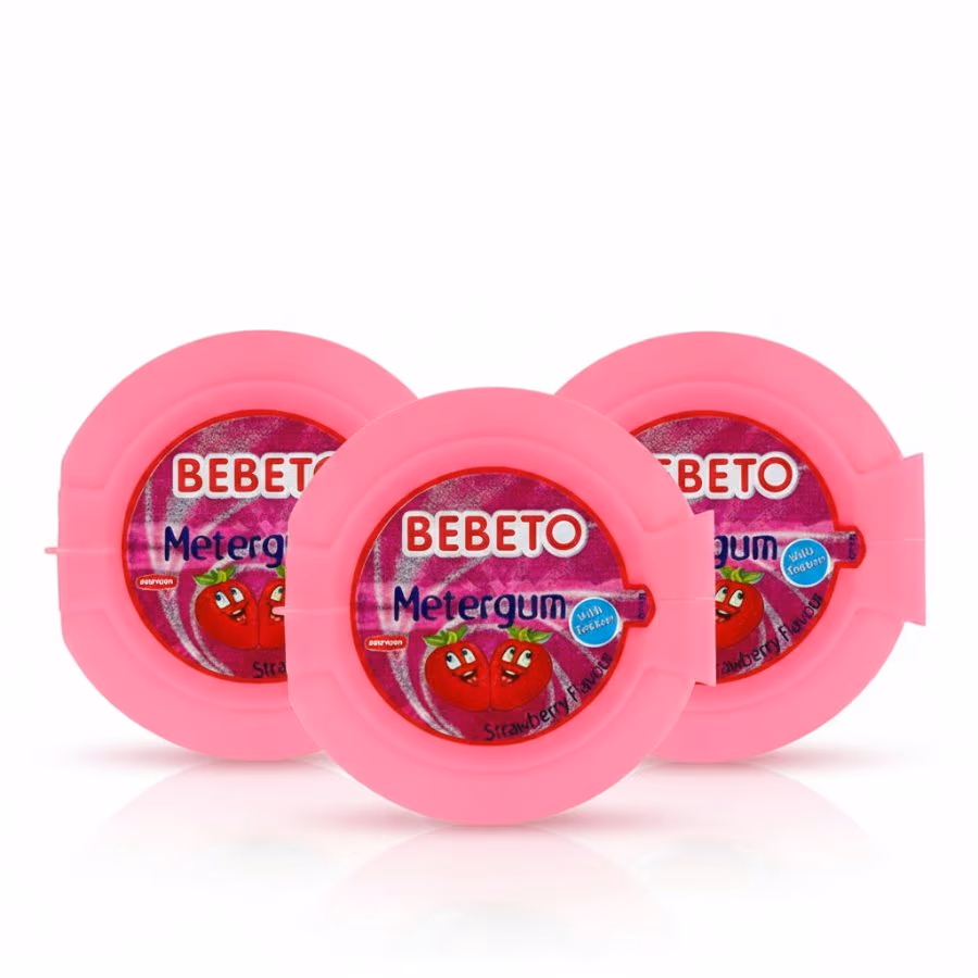 3 Bebeto Gum Strawberry