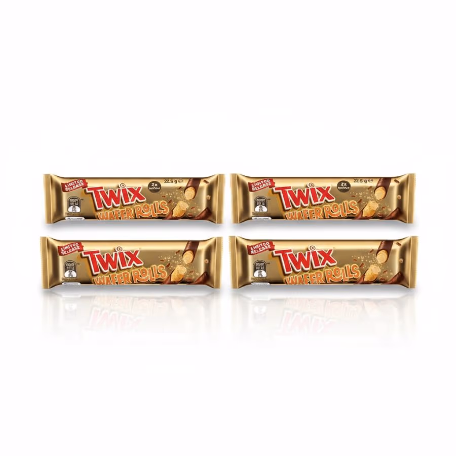 4 Twix Wafer Rolls 23g