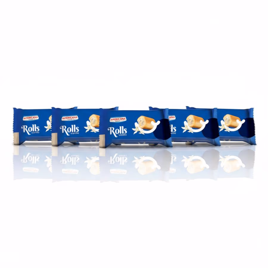 6 Americana Rolls Vanilla 20g