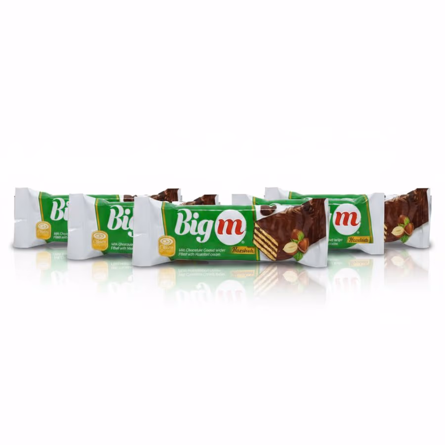 5 Big M Snack Wafer Hazelnut 33g