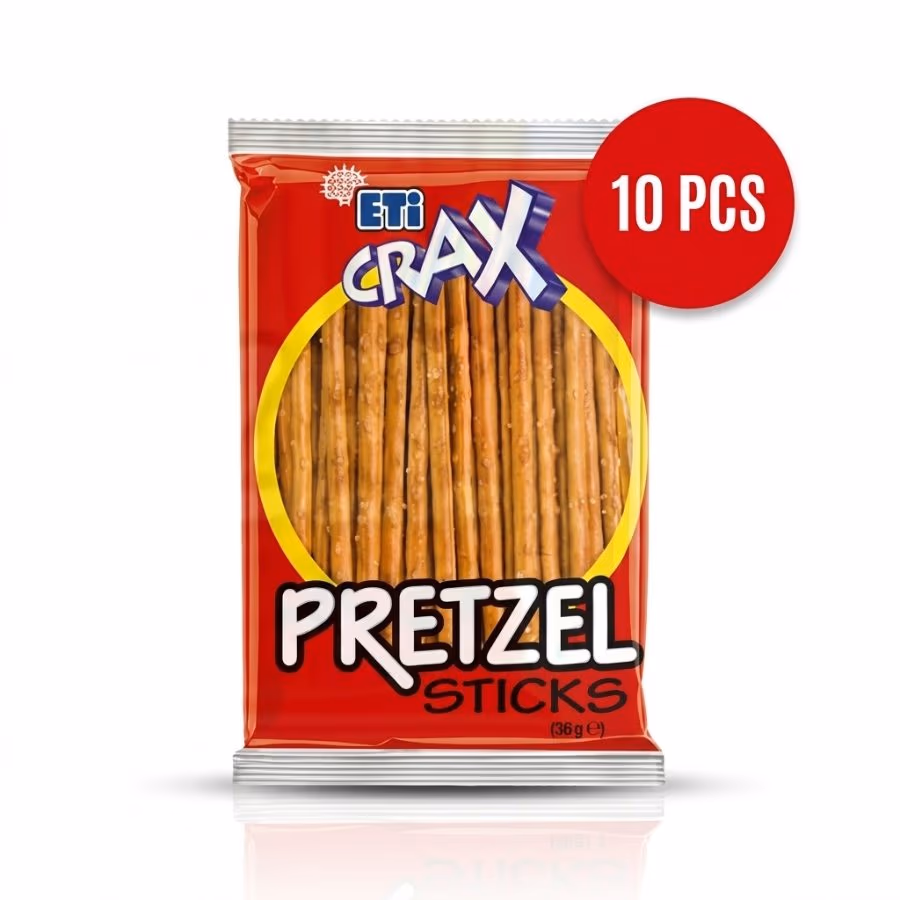 10 Eti Crax Salty Sticks 32g