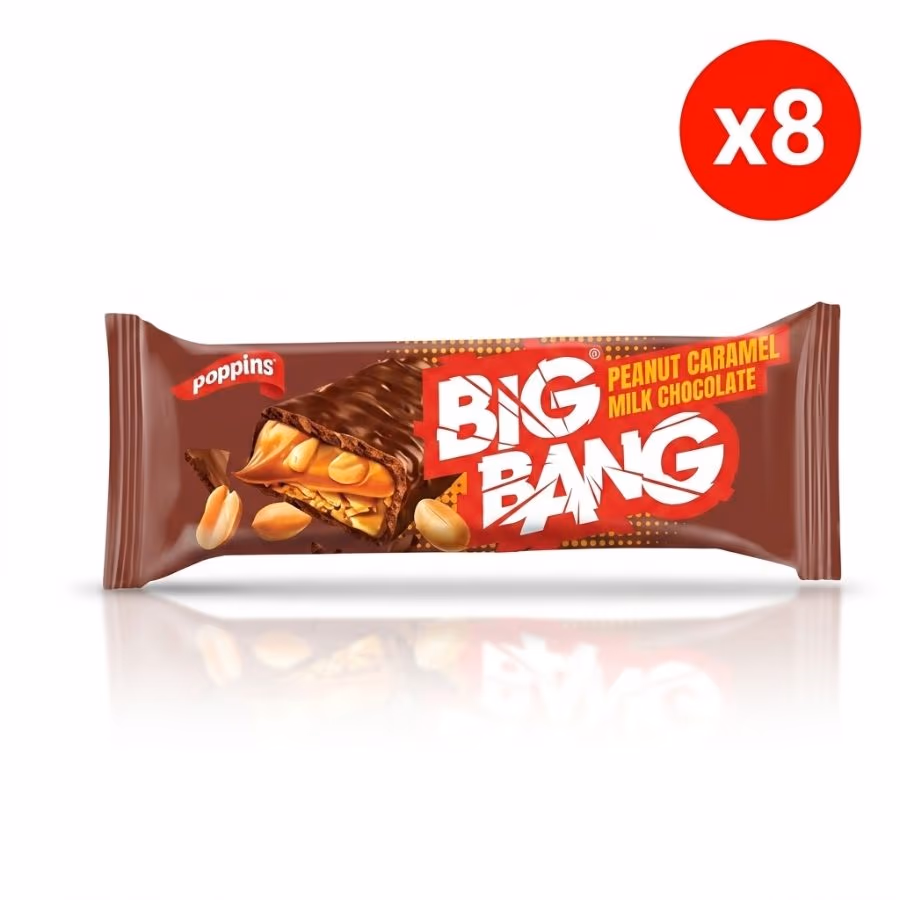 8 Poppins Big Bang Peanut Caramel