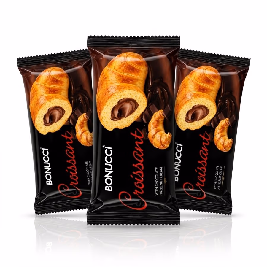 3 Bonucci Croissant Choco & Hazelnut 40g