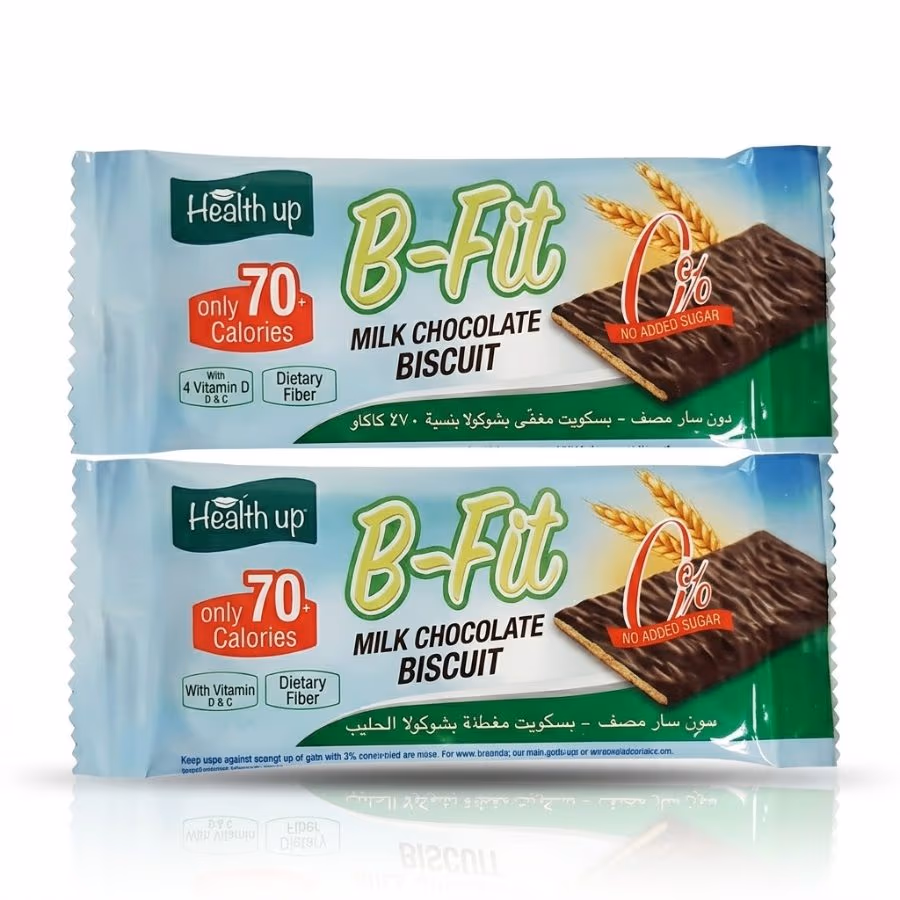 2 B-Fit Milk Chocolate Biscuit 17.5g