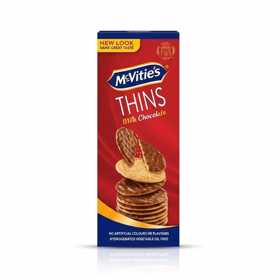 McVities Thins Milk Choc 150g