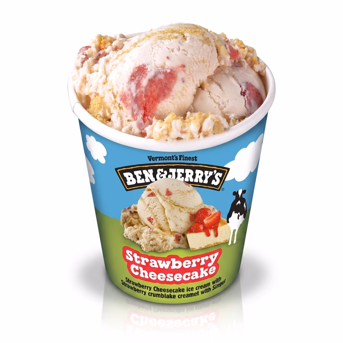 Ben & Jerrys Strawberry Ice Cream